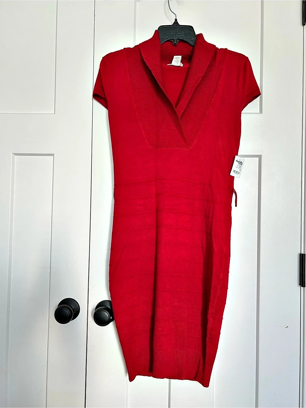 Charlotte Russe Red Knit Midi Dress Size Medium NWT
